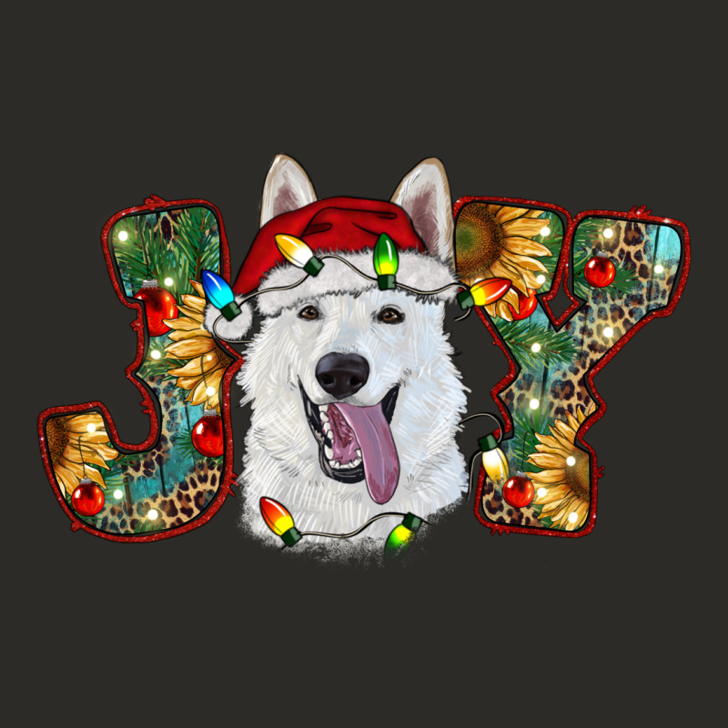 White Shepherd Christmas Joy Heavy Core Tee by RanaPortraitStore | Teevron