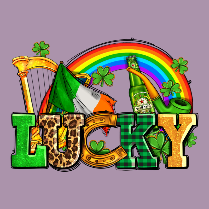 Lucky With St Patricks Elements Heavyweight Hoodie by AdoDesignShop | Teevron