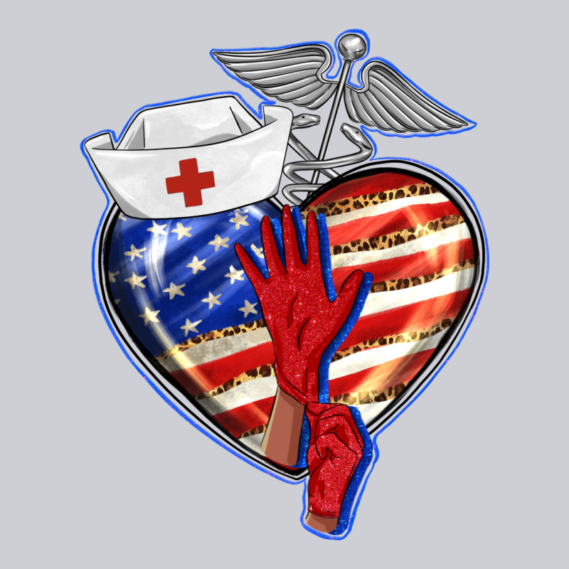 Patriotic Nurse Love Heavyweight Sweatshirt by BarkalooDesign | Teevron