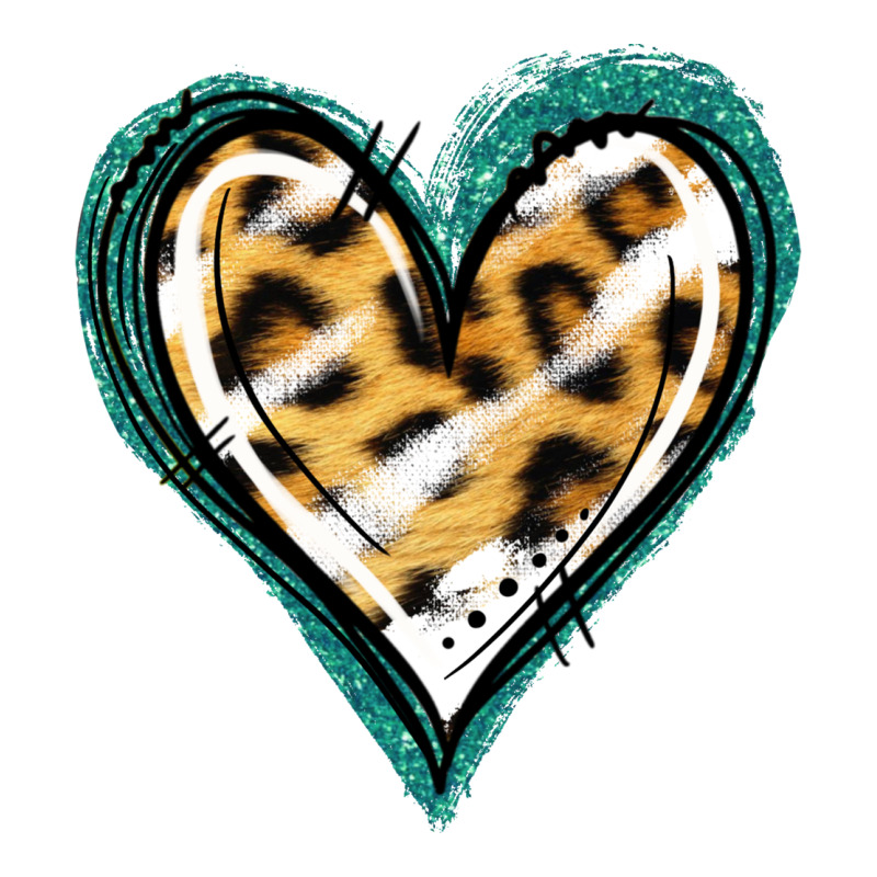 Glitter Leopard Heart Premium Tee by Jasminsmagicworld | Teevron