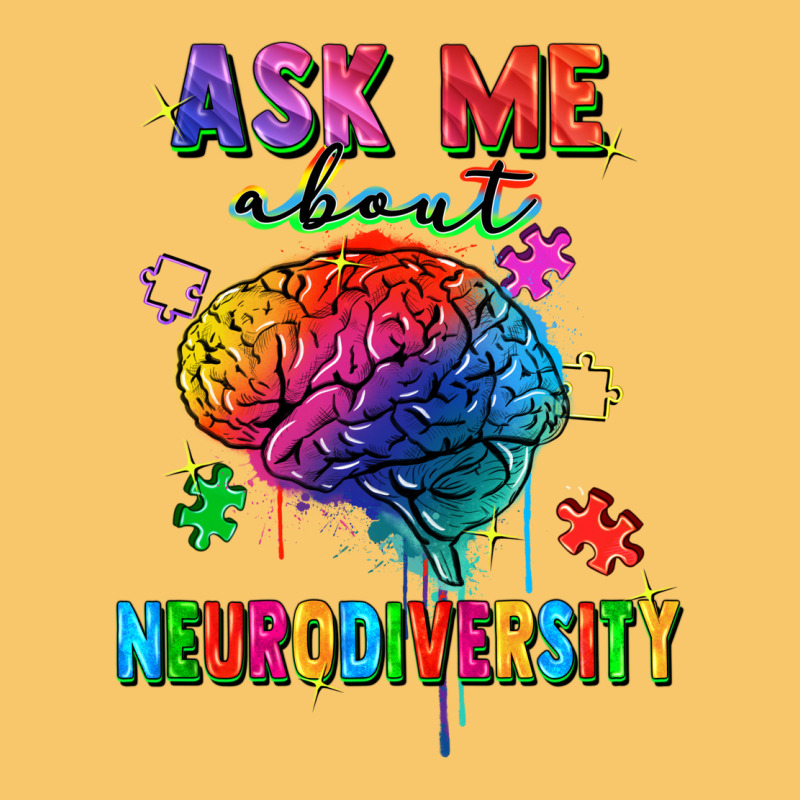 Ask Me About Neurodiversity Vintage Hoodie by FaDigitalArtStudio | Teevron