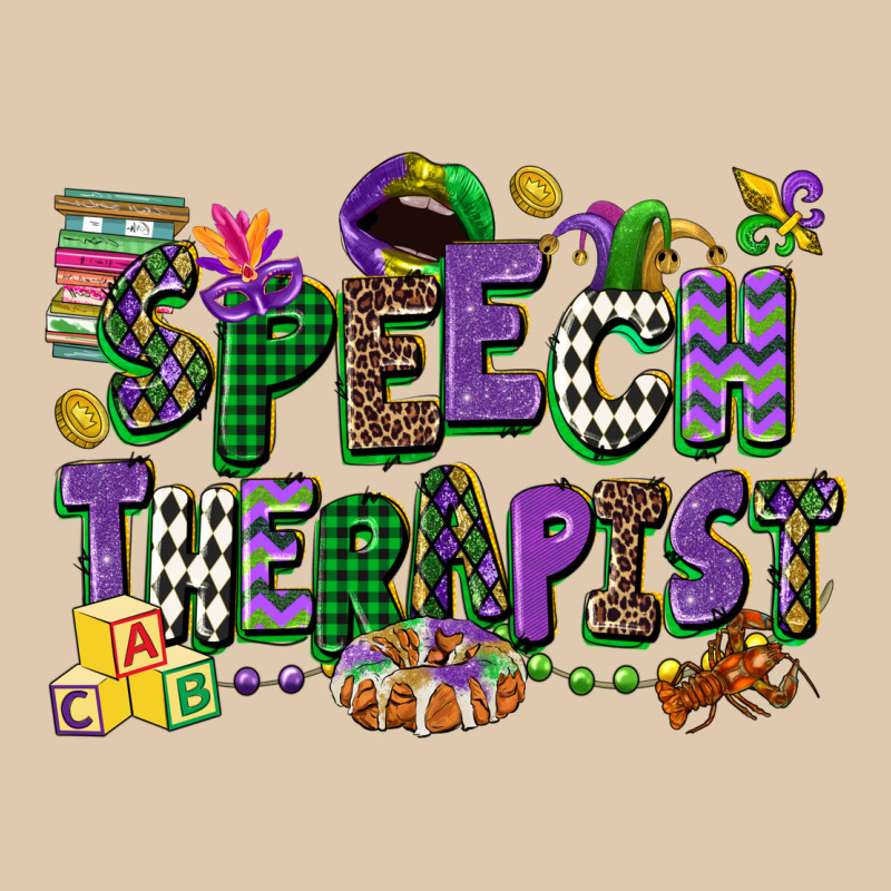 Speech Therapist Mardi Gras Cowgirl Classic Tee by CowGirlArtShop | Teevron