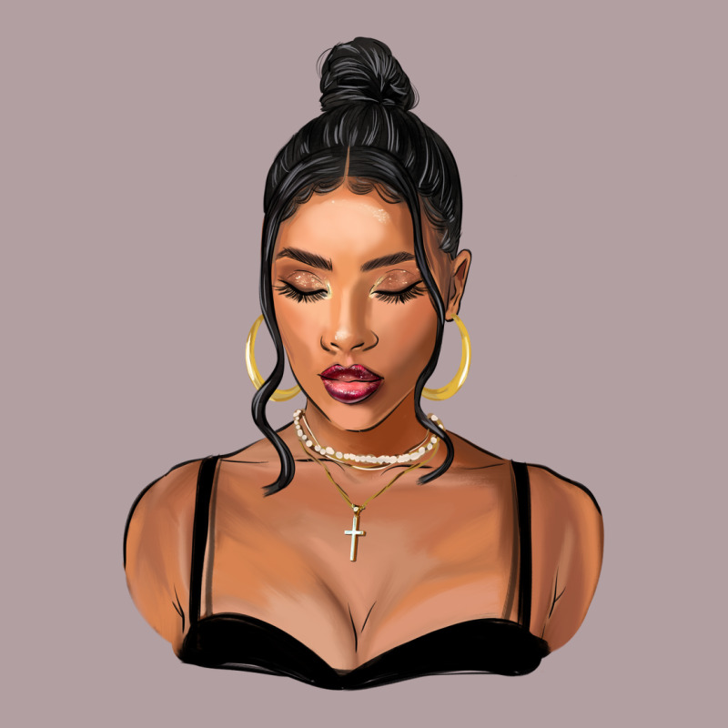 Black Woman Vintage Hoodie by FaDigitalArtStudio | Teevron