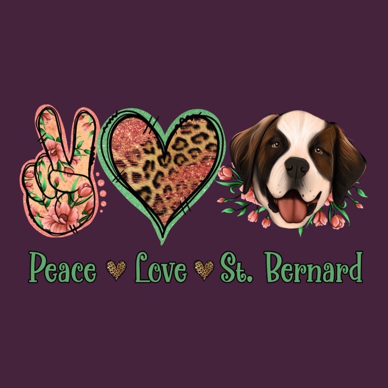 Peace Love St. Bernard Premium Tee by Jasminsmagicworld | Teevron
