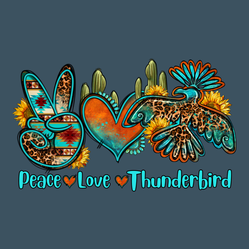 Peace Love Thunderbird Urban Heavy Tee by OliviaCreatesArt | Teevron