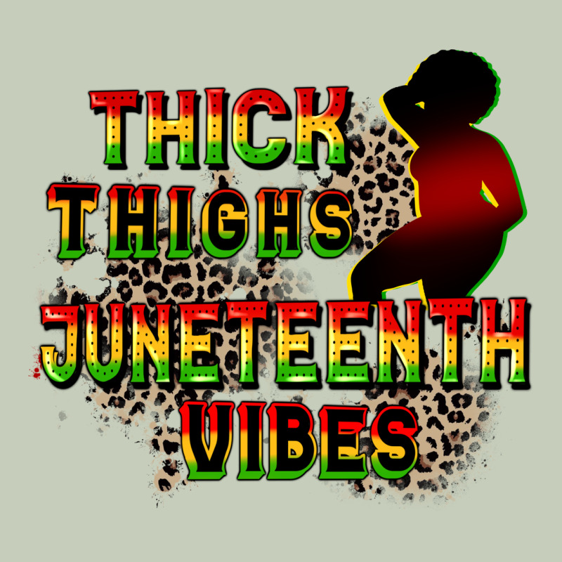 Thick Thighs Juneteenth Vibes Cowgirl Ladies Tee by CowGirlArtShop | Teevron