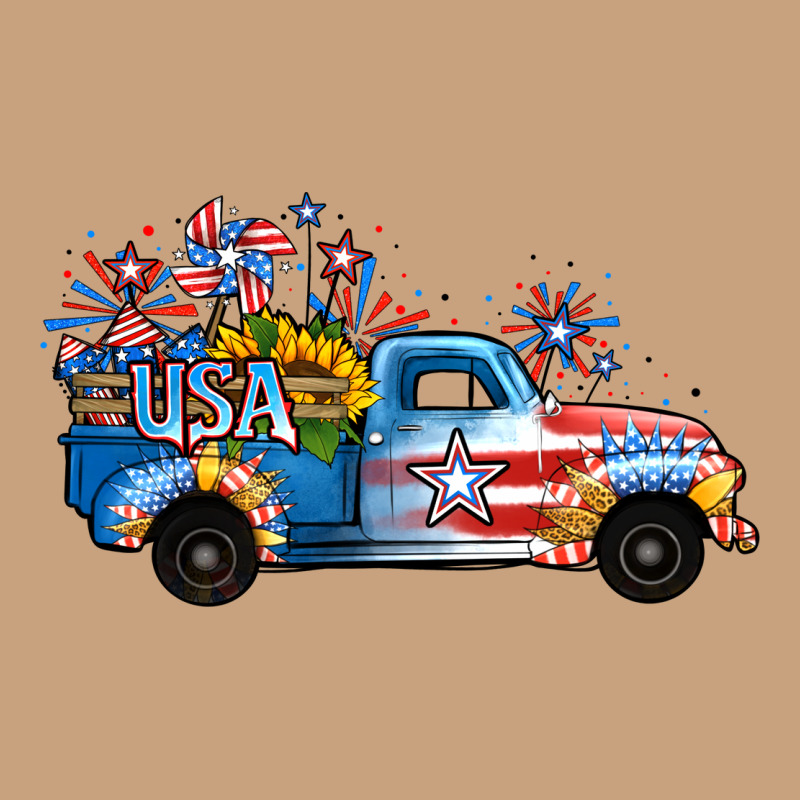 Usa 4th Of July Sunflower Truck Vintage Tee by Jasminsmagicworld | Teevron
