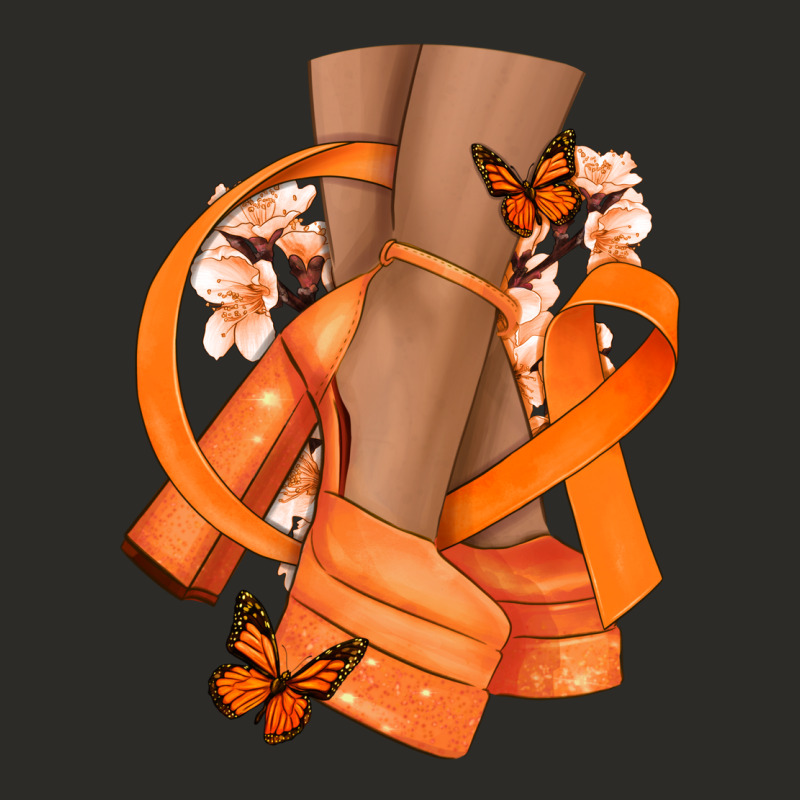 Kidney Cancer Diva Orange Ribbon Heavy Core Tee by NancyCooperArtShop | Teevron
