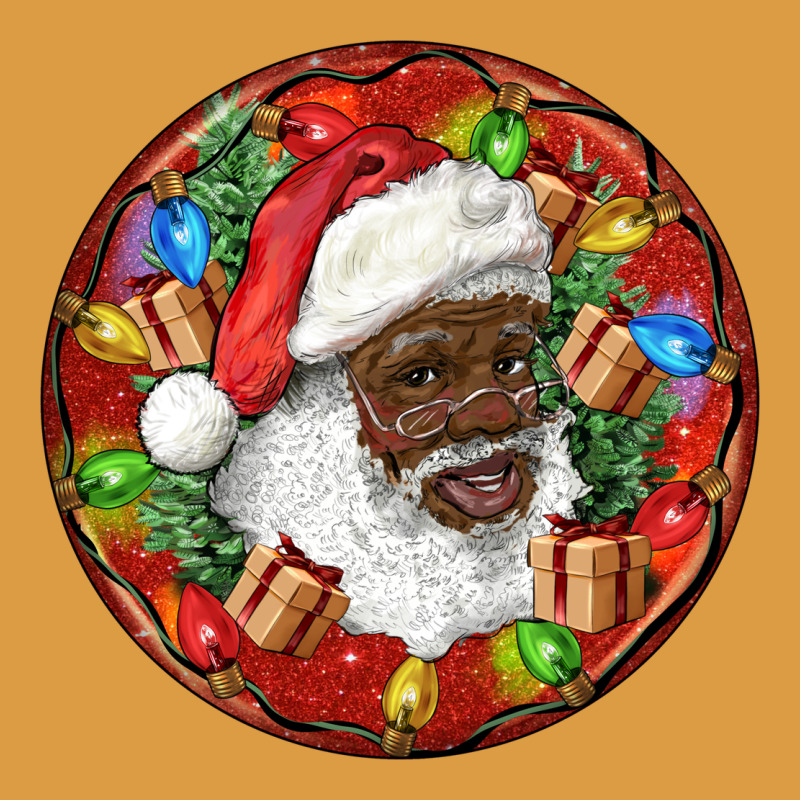 Black Santa Christmas Urban Heavy Tee by RanaPortraitStore | Teevron