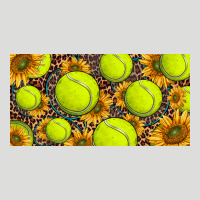 Tennis Ball With Sunflower And Racket  Licence Plato Zipper Hoodie | Teevron