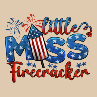 Little Miss Firecracker 4th Of July Heavyweight Sweatshirt | Teevron