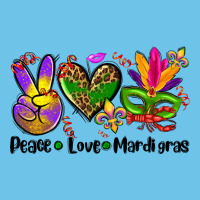 Peace Love  Mardi Gras Premium Sweatshirt | Teevron