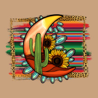 Desert Moon With Serape Background Vintage Tee | Teevron