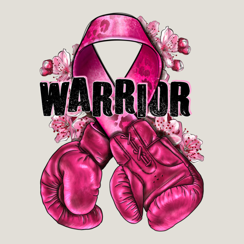 Warrior Breast Cancer With Boxing Gloves Heavy Core Tee by NancyCooperArtShop | Teevron