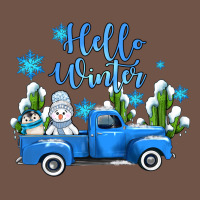 Hello Winter With Sniwman And  Truck Premium Sweatshirt | Teevron