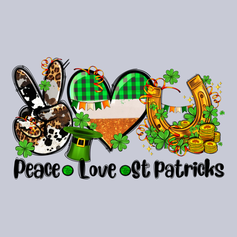 Peace Love St Patricks Heavyweight Hoodie by AdoDesignShop | Teevron