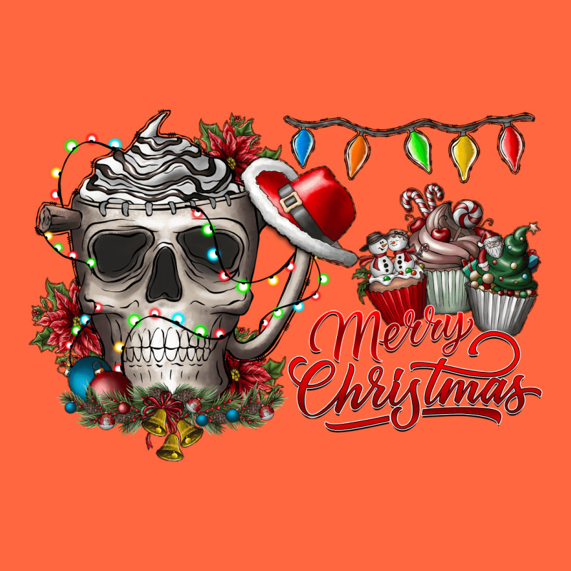 Merry Christmas  Skull Premium Hoodie by CowhideDigitalArt | Teevron