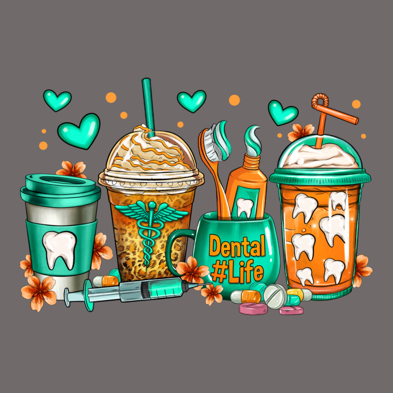 Dental Life Coffee Cups Urban Heavy Tee by Jasminsmagicworld | Teevron