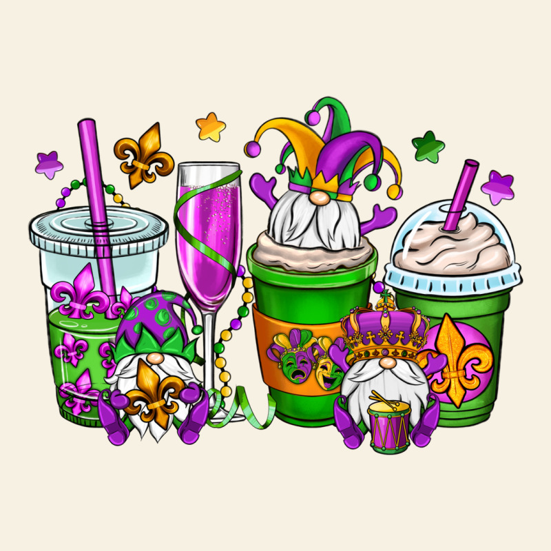 Mardi Gras Gnomes Coffee Cups Vintage Tee by OliviaCreatesArt | Teevron