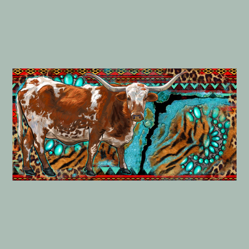 Texas Longhorn With Aztec Tiger And  Leopard Classic Tee by RanaPortraitStore | Teevron