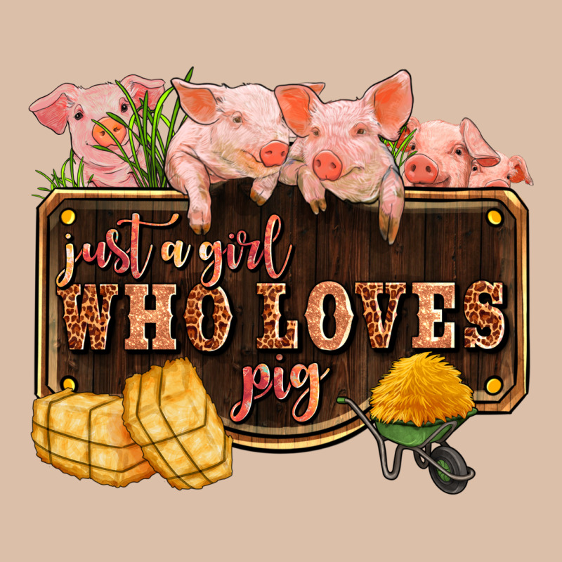 Just A Girl Who Loves Pig Olivia Urban Heavy Tee by OliviaCreatesArt | Teevron