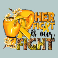 Her Fight Is Our Fight Childhood Cancer Yellow Heavy Core Tee | Teevron