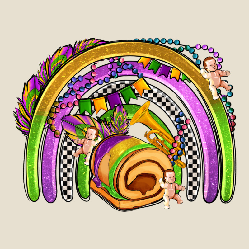 Mardi Gras Rainbow Urban Heavy Tee by OliviaCreatesArt | Teevron