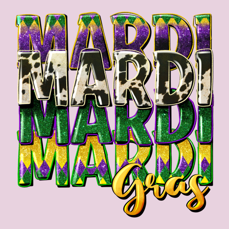 Cowhide Mardi Gras Ladies Tee by CowGirlArtShop | Teevron