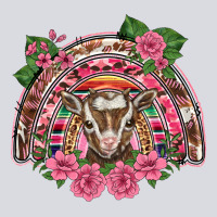 Pink Floral Baby Goat Rainbow Zipper Hoodie | Teevron