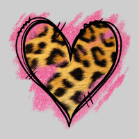 Leopard Pink Glitter Heart Premium Tee | Teevron