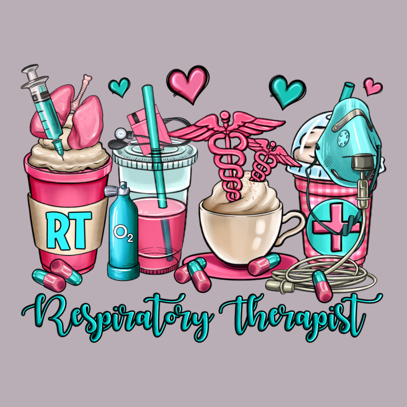 Rt Respiratory Therapist Coffee Cups Vintage Tee by OliviaCreatesArt | Teevron