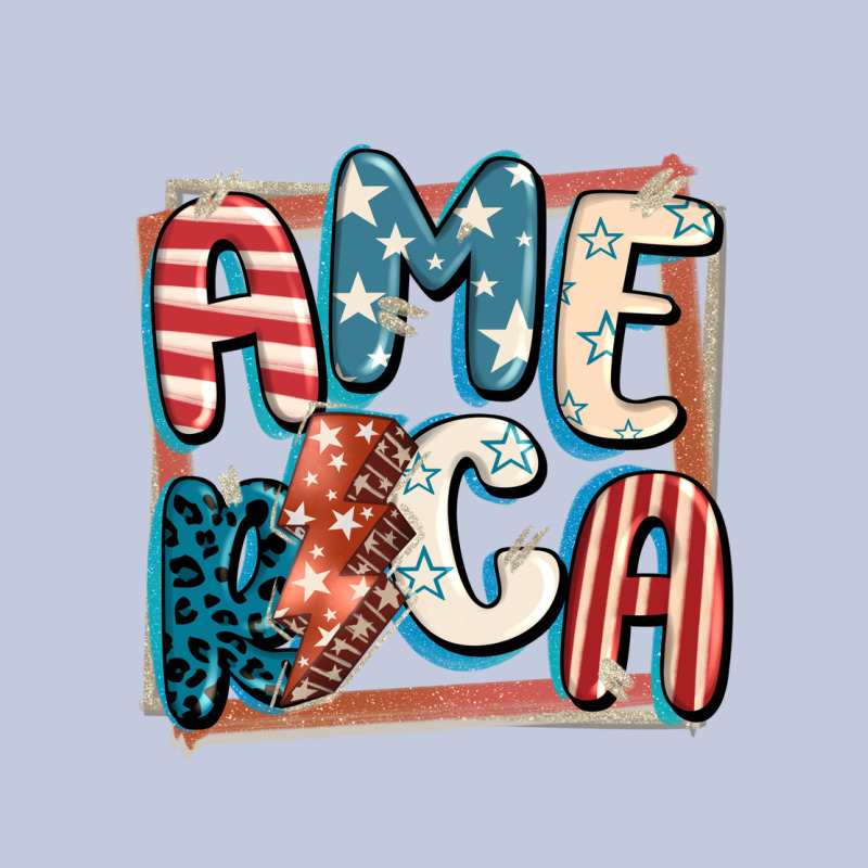 America With Lightning Bolt 4th Of July Long Sleeve Tee by FaDigitalArtStudio | Teevron