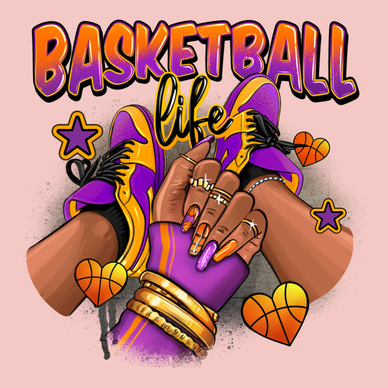 Basketball Life Afro Girl Sneakers Urban Heavy Tee by RanaPortraitStore | Teevron