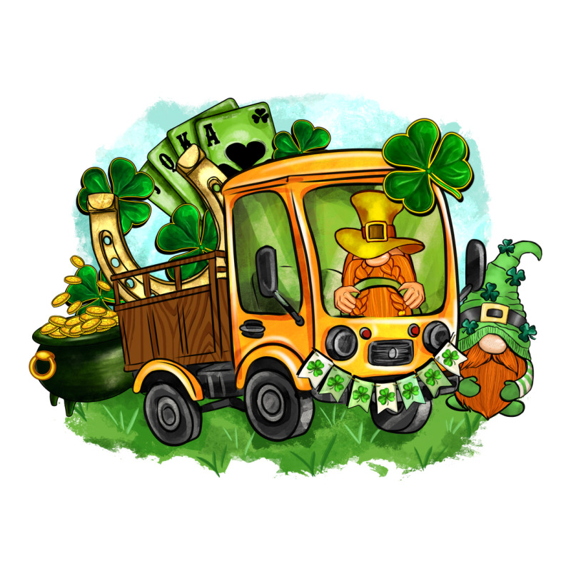 Truck Saint Patricks Day Long Sleeve Tee by FaDigitalArtStudio | Teevron
