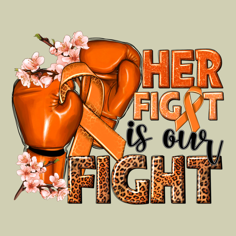 Her Fight Is Our Fight Kidney Cancer Orange Ribbon Heavy Core Tee by NancyCooperArtShop | Teevron
