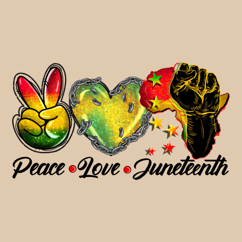 Peace Love Juneteenth Heavyweight Sweatshirt by BarkalooDesign | Teevron