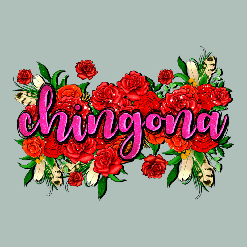 Chingona With Roses Heavyweight Hoodie by AdoDesignShop | Teevron
