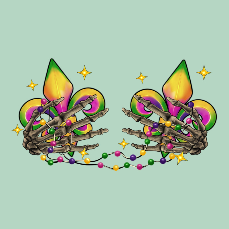 Skeleton Hands Mardi Gras Classic Tee by CowGirlArtShop | Teevron