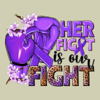 Her Fight Is Our Fight Purple Ribbon Heavy Core Tee | Teevron