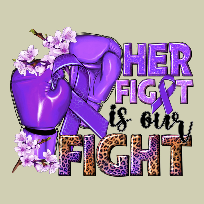Her Fight Is Our Fight Purple Ribbon Heavy Core Tee by NancyCooperArtShop | Teevron