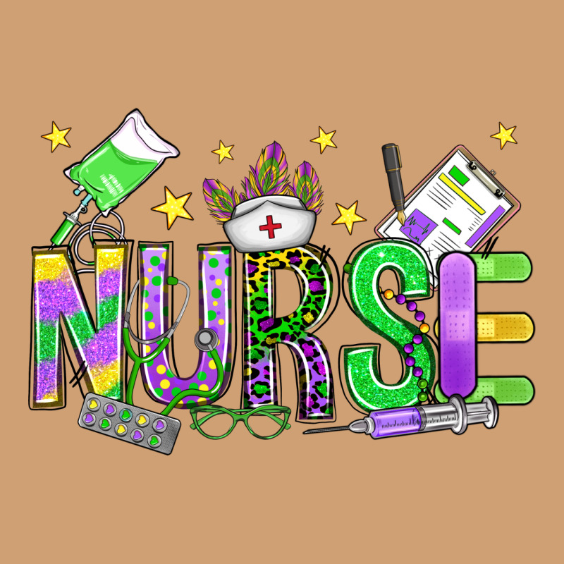 Mardi Gras Nurse Vintage Tee by OliviaCreatesArt | Teevron