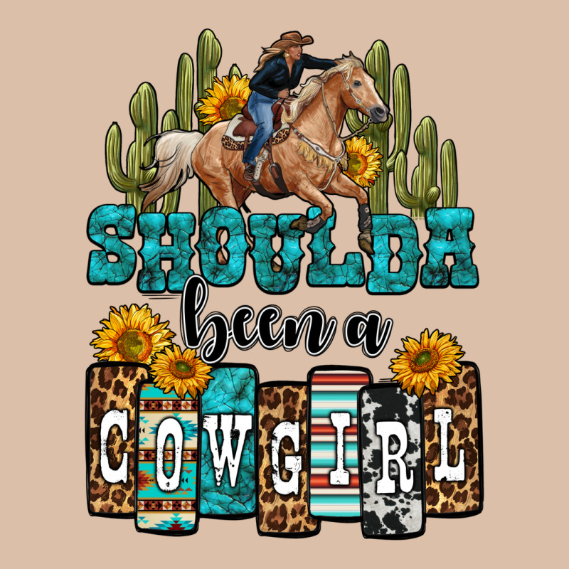 Shoulda Been A Cowgirl Urban Heavy Tee by OliviaCreatesArt | Teevron