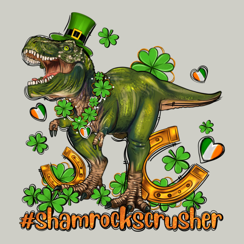 Shamrockscrusher T Rex And Horseshoe Heavyweight Hoodie by AdoDesignShop | Teevron