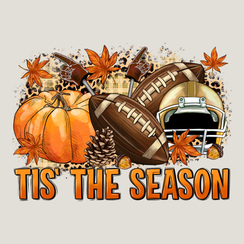 Tis' The Season Football And Light Yellow Helmet Heavy Core Tee by NancyCooperArtShop | Teevron
