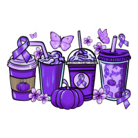 Cancer coffee cups purple ribbon | Teevron