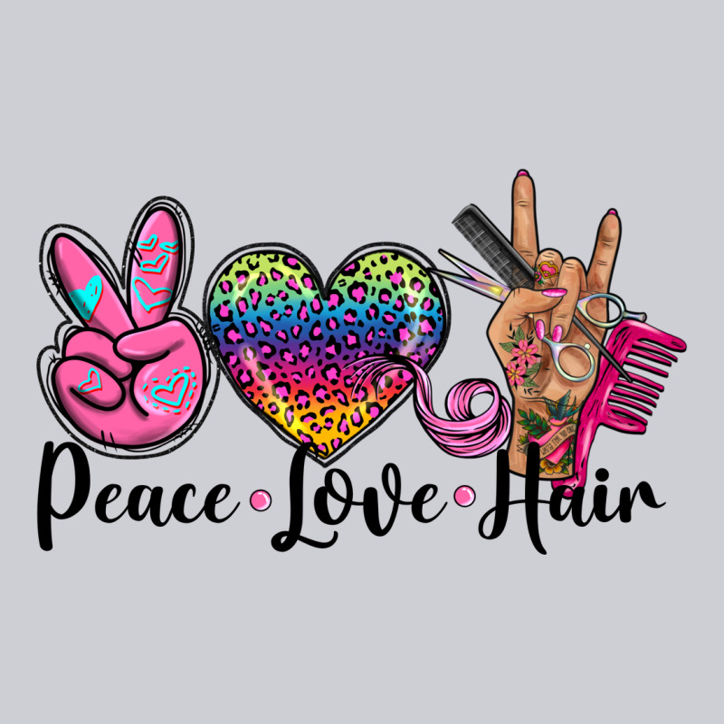Peace Love Hair Heavyweight Sweatshirt by BarkalooDesign | Teevron