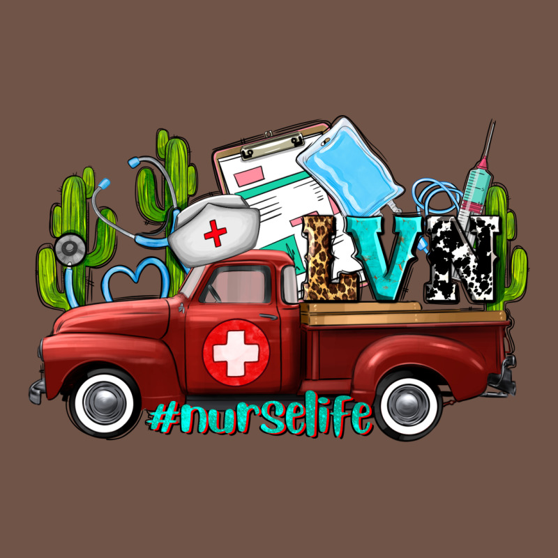 Lvn Nurse Truck With Cactus And Sunflowers Premium Sweatshirt by AdoDesignShop | Teevron