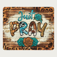 Just Pray Mousepad Zipper Hoodie | Teevron
