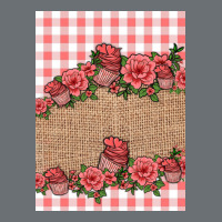 Valentines Day Burlap Background Premium Hoodie | Teevron