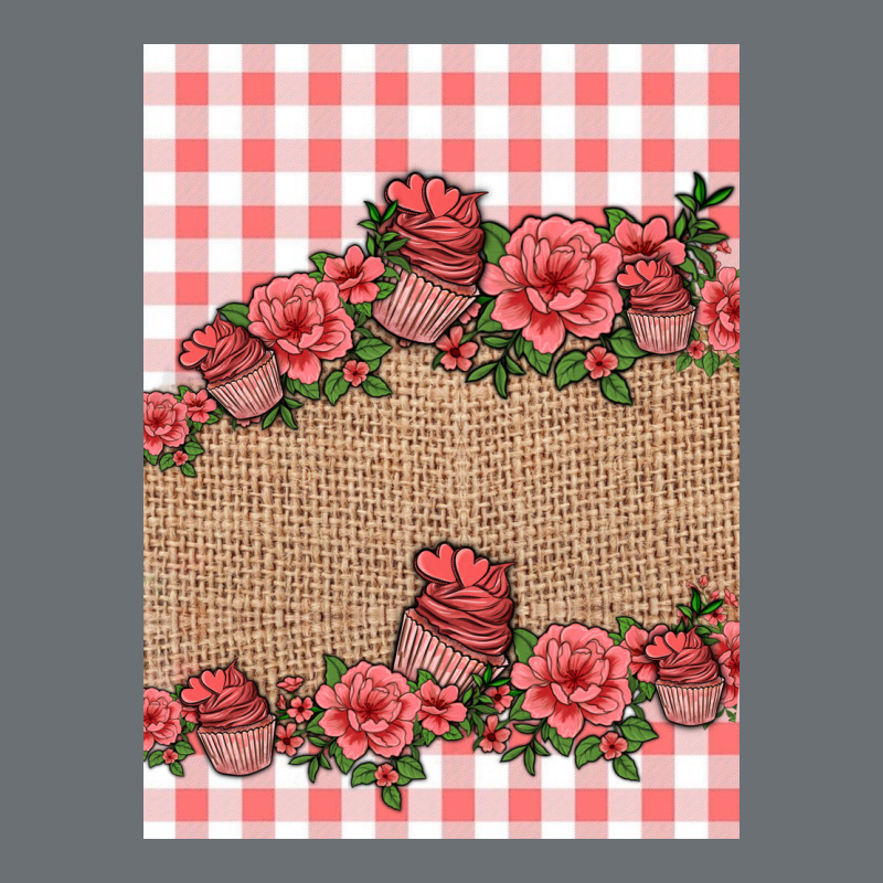 Valentines Day Burlap Background Premium Hoodie by Jasminsmagicworld | Teevron
